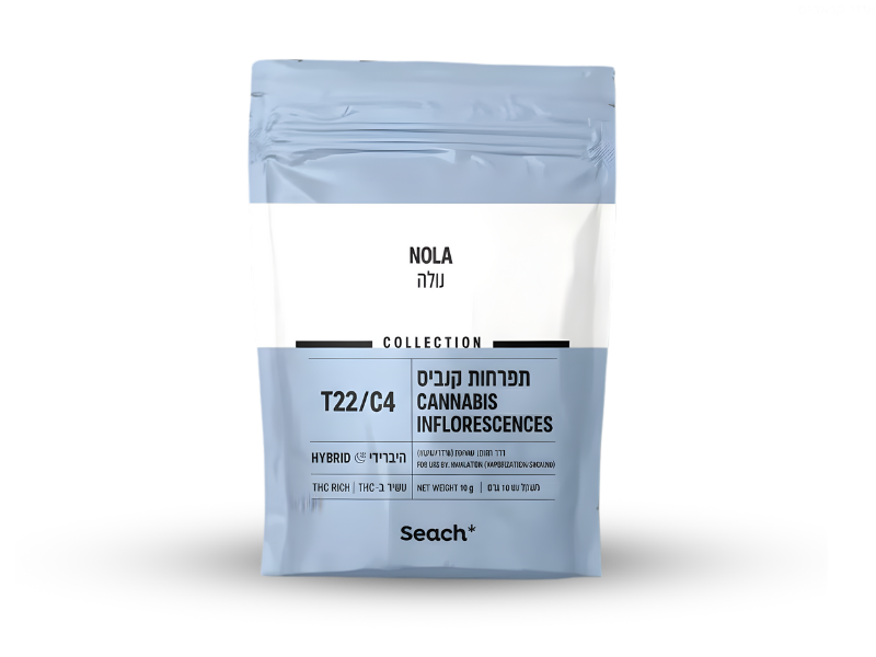 קנאביס רפואי תפרחת נולה - T22/C4 - Nola שיח מדיקל לילה - אינדיקה