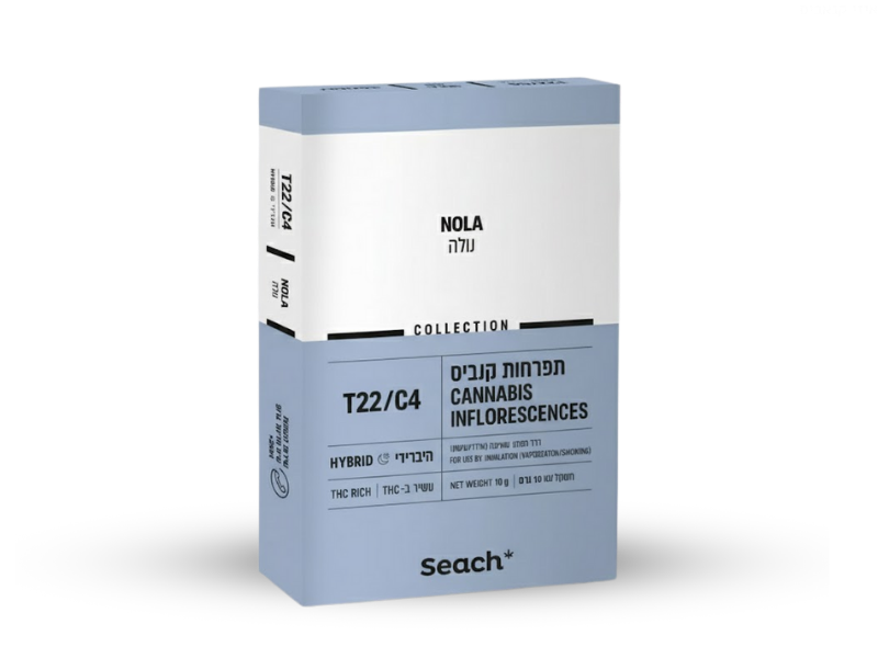 קנאביס רפואי תפרחת נולה - T22/C4 - Nola שיח מדיקל לילה - אינדיקה