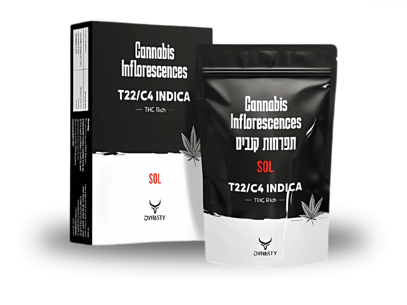 קנאביס רפואי תפרחת סול - T22/C4 - Sol ברזני אינבסטמנט לילה - אינדיקה