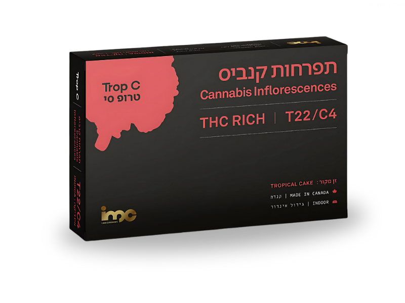קנאביס רפואי תפרחת טרופ סי - T22/C4 - Trop C איי.אמ.סי לילה - אינדיקה