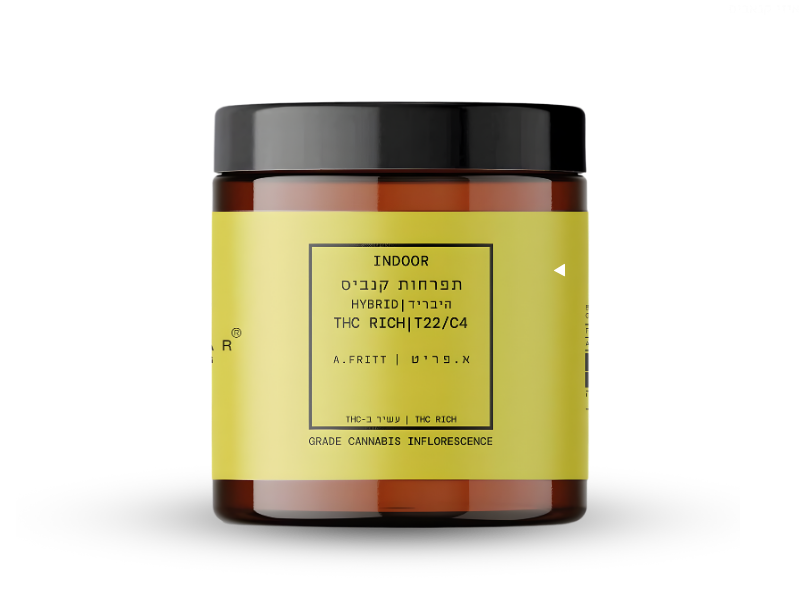 קנאביס רפואי תפרחת א.פריט - T22/C4 - A.Fritt קנאבר יום\לילה - היברידי
