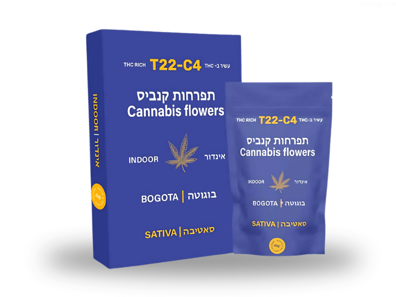 קנאביס רפואי תפרחת בוגוטה - T22/C4 - Bogota דוד וגוליית יום - סאטיבה