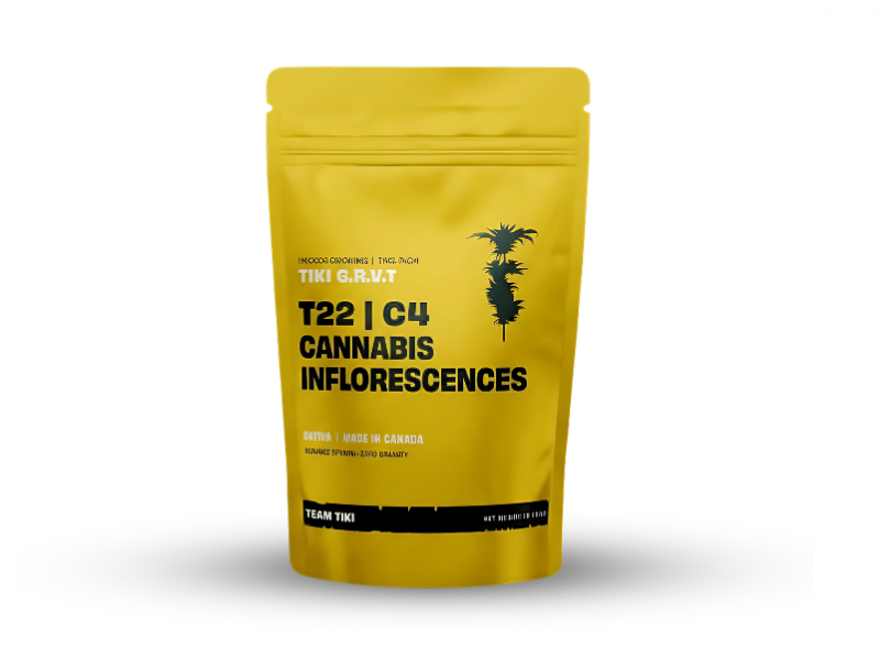קנאביס רפואי תפרחת טיקי ג'י.אר.וי.טי - T22/C4 - TIKI G.R.V.T טוגדר פארמה יום - סאטיבה