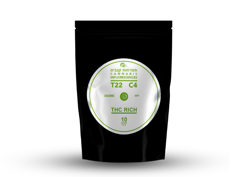 קנאביס רפואי תפרחת דום - T22/C4 - DOME גרין פילדס יום - סאטיבה
