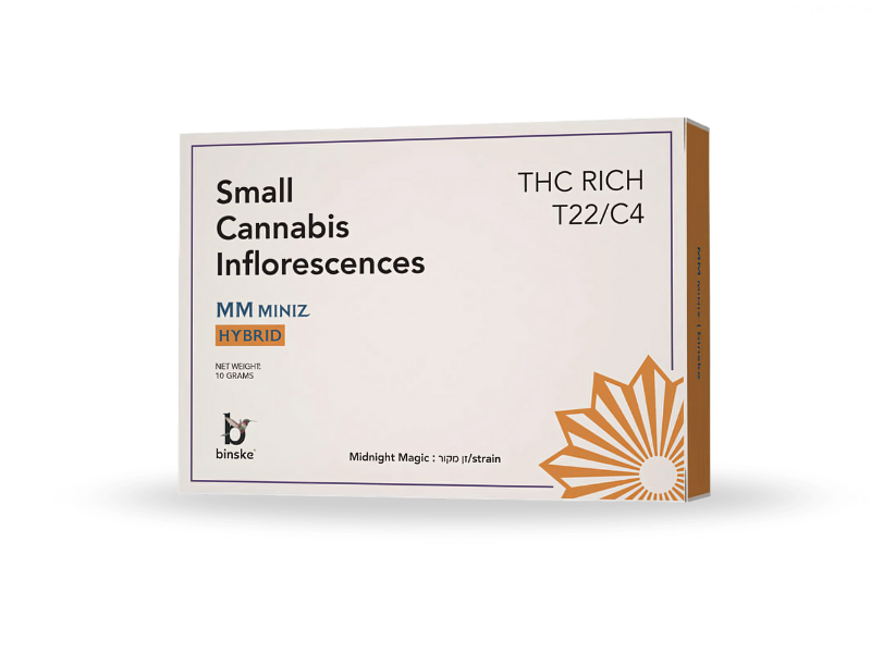 קנאביס רפואי תפרחת אם.אם מיניז - T22/C4 - MM Miniz קנדוק יום\לילה - היברידי