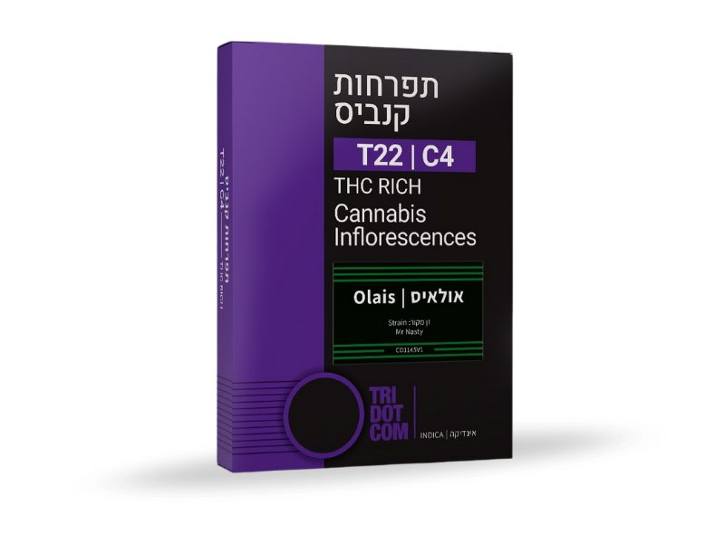 קנאביס רפואי תפרחת אולאיס - T22/C4 - Olais קנדוק לילה - אינדיקה
