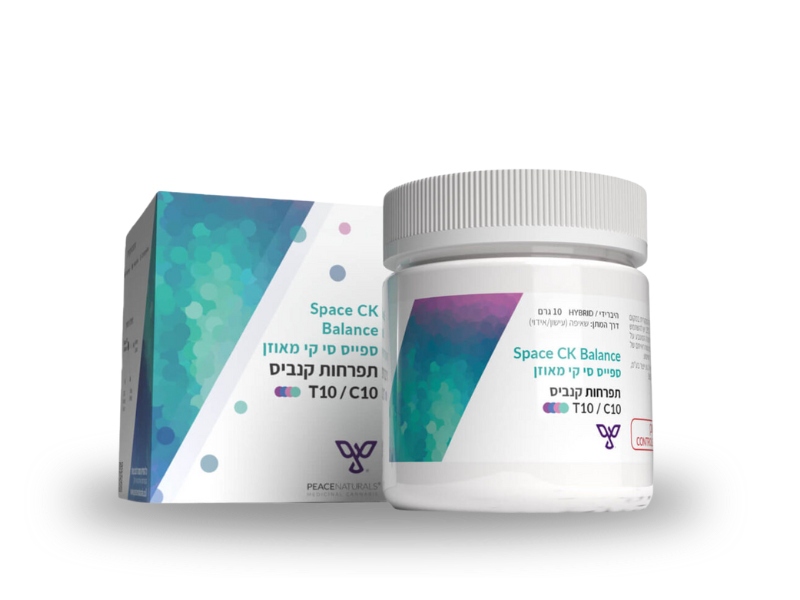 קנאביס רפואי תפרחת ספייס סי קיי - T10/C10 - Space CK פיס נטורלס יום\לילה - היברידי