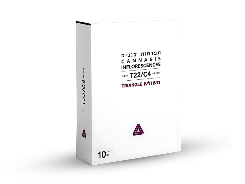 קנאביס רפואי תפרחת משולש - T22/C4 - TRIANGLE גרין פילדס לילה - אינדיקה