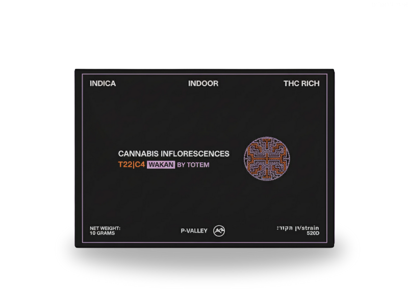 קנאביס רפואי תפרחת וואקן - T22/C4 - Wakan קנדוק לילה - אינדיקה