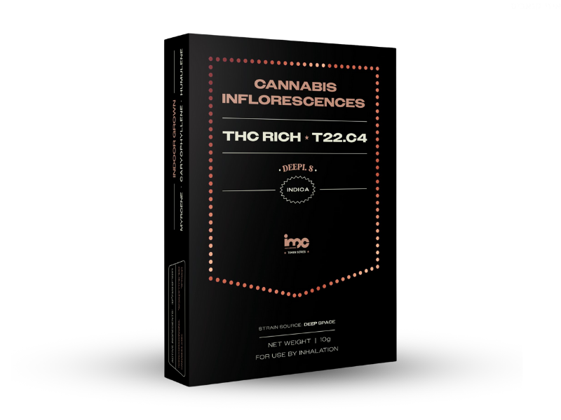 קנאביס רפואי תפרחת דיפי.אס - T22/C4 - Deepi.s איי.אמ.סי לילה - אינדיקה
