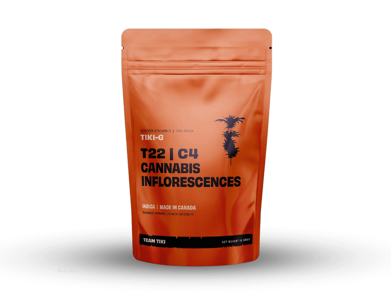 קנאביס רפואי תפרחת טיקי ג'י - T22/C4 - TIKI G טוגדר פארמה לילה - אינדיקה