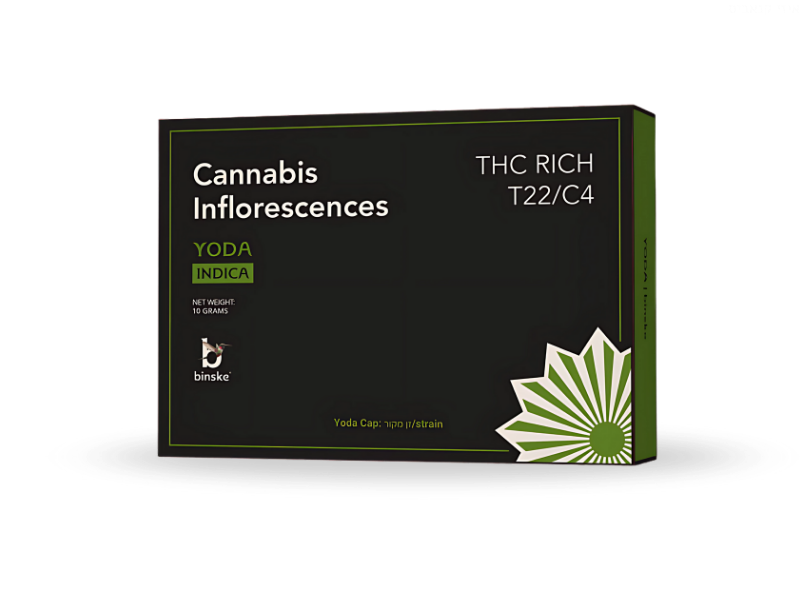 קנאביס רפואי תפרחת יודה - T22/C4 - Yoda קנדוק לילה - אינדיקה