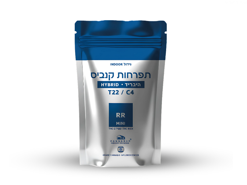 קנאביס רפואי תפרחת אר אר - T22/C4 - RR קנאבר יום\לילה - היברידי