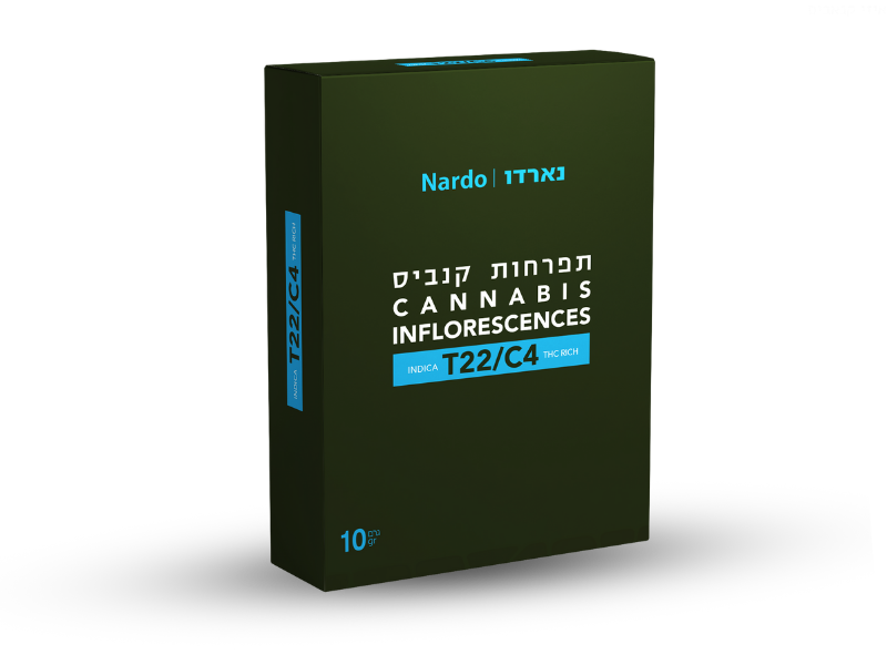 קנאביס רפואי תפרחת נארדו - T22/C4 - Nardo גרין פילדס לילה - אינדיקה
