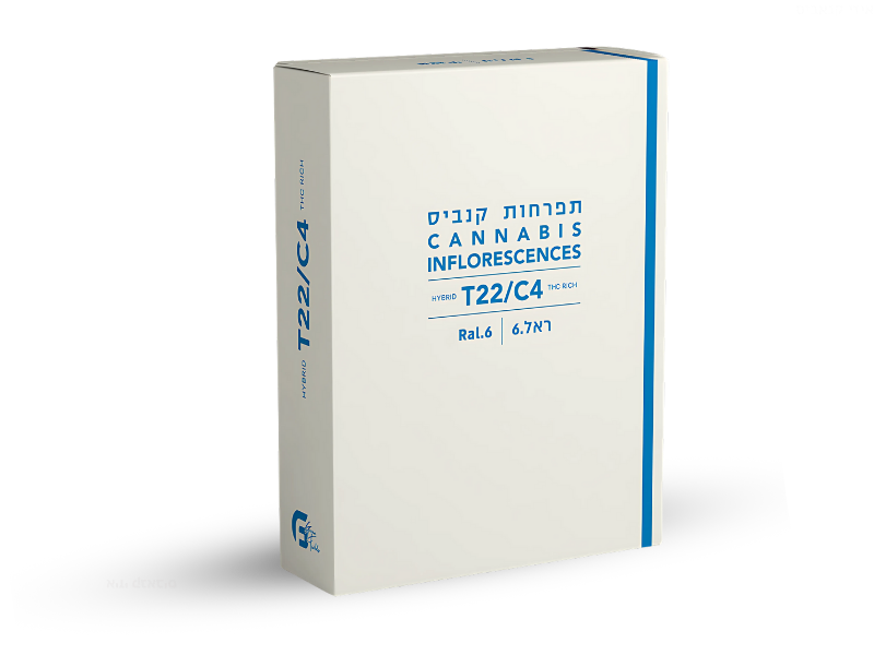 קנאביס רפואי תפרחת ראל.6 - T22/C4 - RAL.6 גרין פילדס יום\לילה - היברידי