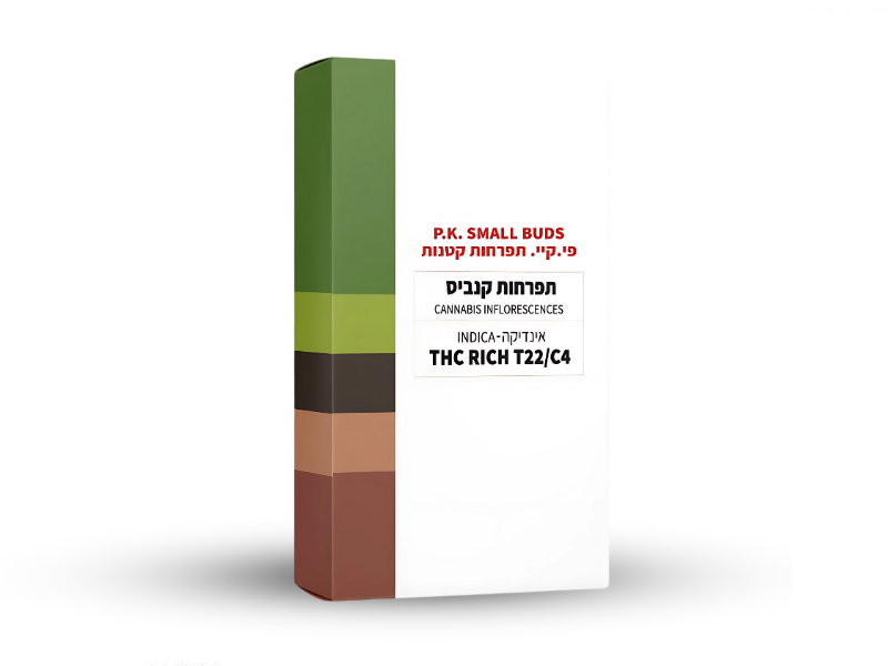 קנאביס רפואי תפרחת פי.קיי סמול - T22/C4 - PK Small איי איי די קאן לילה - אינדיקה