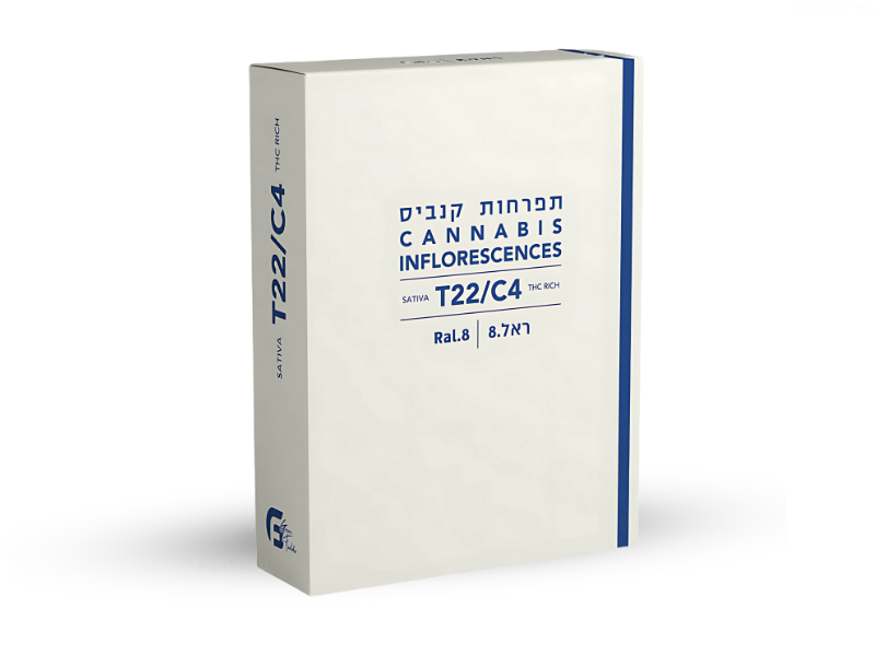 קנאביס רפואי תפרחת ראל.8 - T22/C4 - RAL.8 גרין פילדס יום - סאטיבה