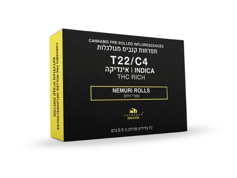 קנאביס רפואי גליליות נמורי - T22/C4 - NEMURI קנאבר לילה - אינדיקה