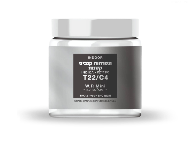קנאביס רפואי תפרחת דאבליו.אר מיני - T22/C4 - W.R Mini קנאבר לילה - אינדיקה