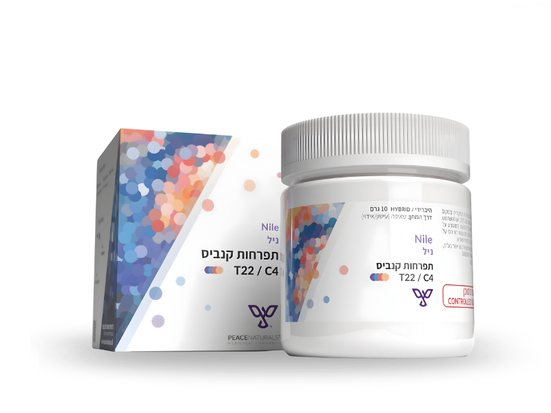 קנאביס רפואי תפרחת ניל - T22/C4 - NILE פיס נטורלס יום\לילה - היברידי