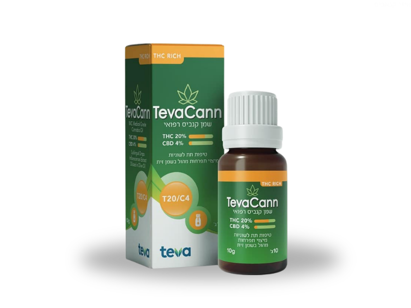 קנאביס רפואי שמן טבעקאן - T22/C4 - TevaCann טבע לילה - אינדיקה