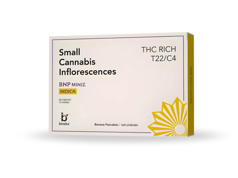 קנאביס רפואי תפרחת בי.אן.פי מיניז - T22/C4 - BNP Miniz קנדוק לילה - אינדיקה
