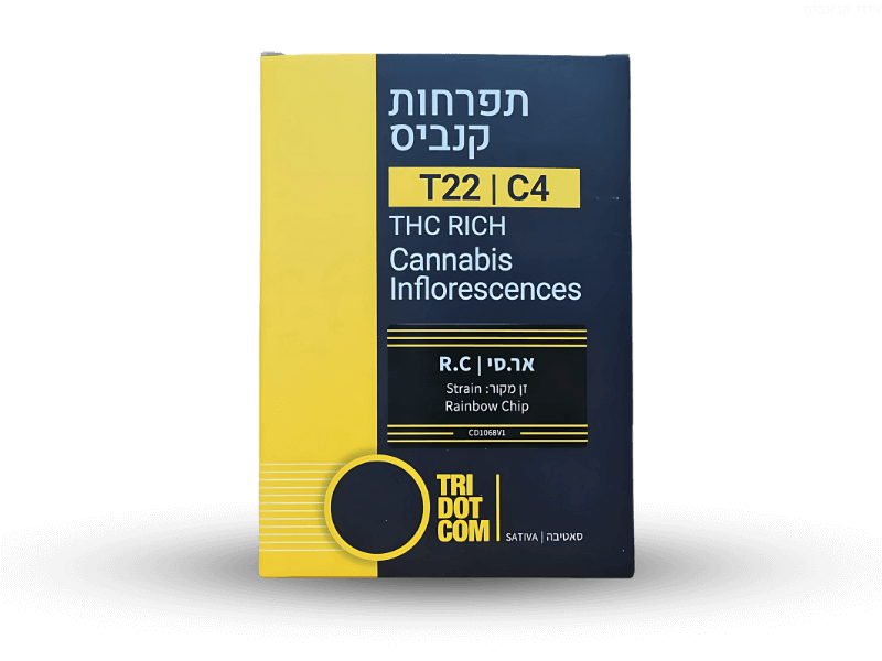 קנאביס רפואי תפרחת אר.סי - T22/C4 - R.C קנדוק יום - סאטיבה