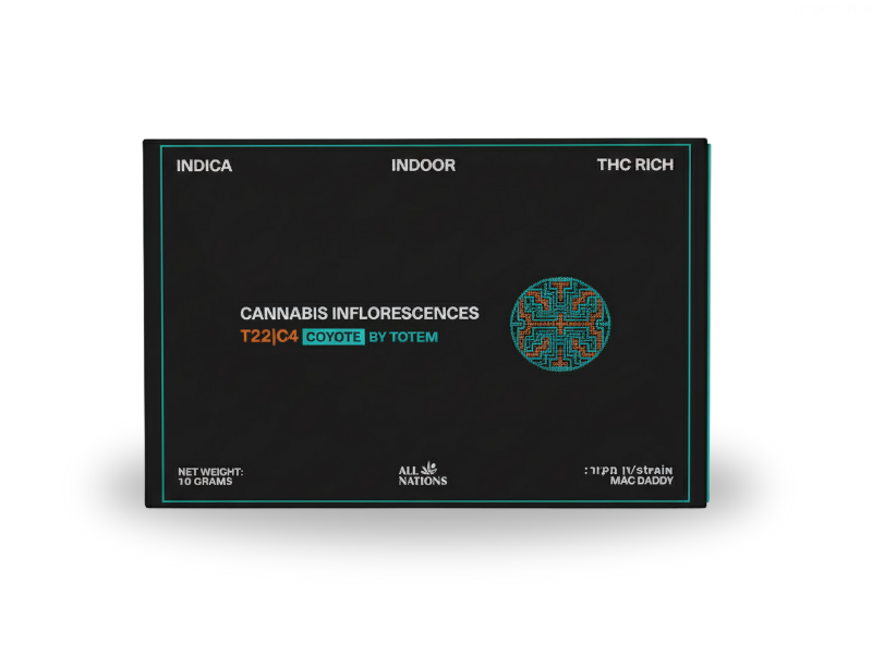קנאביס רפואי תפרחת קויוטי - T22/C4 - Coyote קנדוק לילה - אינדיקה