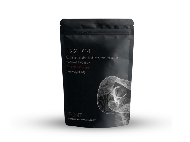 קנאביס רפואי תפרחת פה דה בורה - T22/C4 - Pas de Bourrée פלאנטק מדיקל יום - סאטיבה