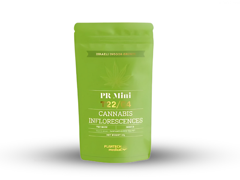 קנאביס רפואי תפרחת פי אר מיני  - T22/C4 - PR Mini פלאנטק מדיקל לילה - אינדיקה