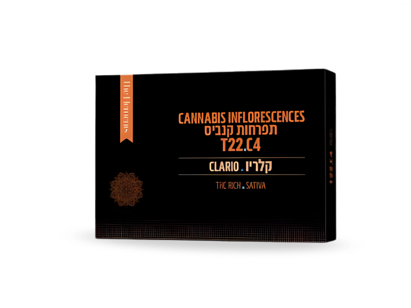 קנאביס רפואי תפרחת קלאריו - T22/C4 - Clario בזלת פארמה יום - סאטיבה