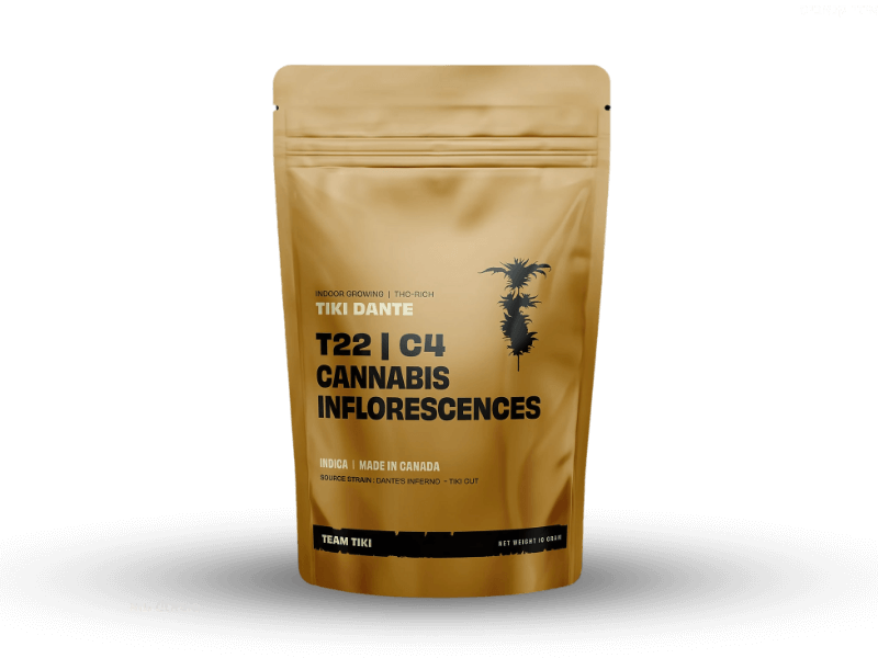 קנאביס רפואי תפרחת טיקי דאנטה - T22/C4 - TIKI DANTE טוגדר פארמה לילה - אינדיקה