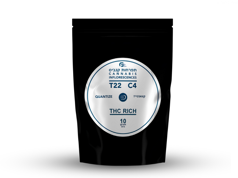 קנאביס רפואי תפרחת קוואנטייז - T22/C4 - Quantize גרין פילדס לילה - אינדיקה