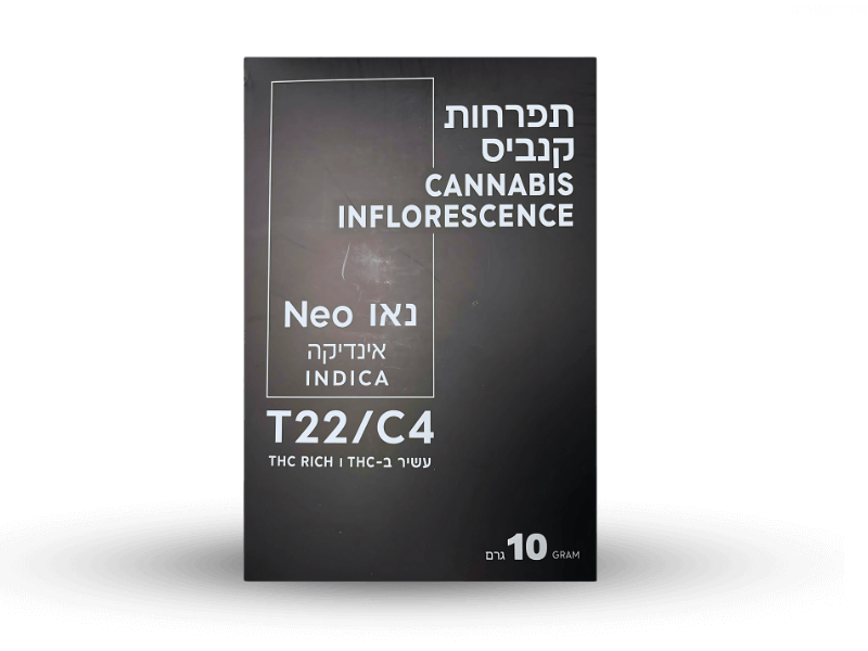 קנאביס רפואי תפרחת נאו - T22/C4 - Neo קנטק לילה - אינדיקה