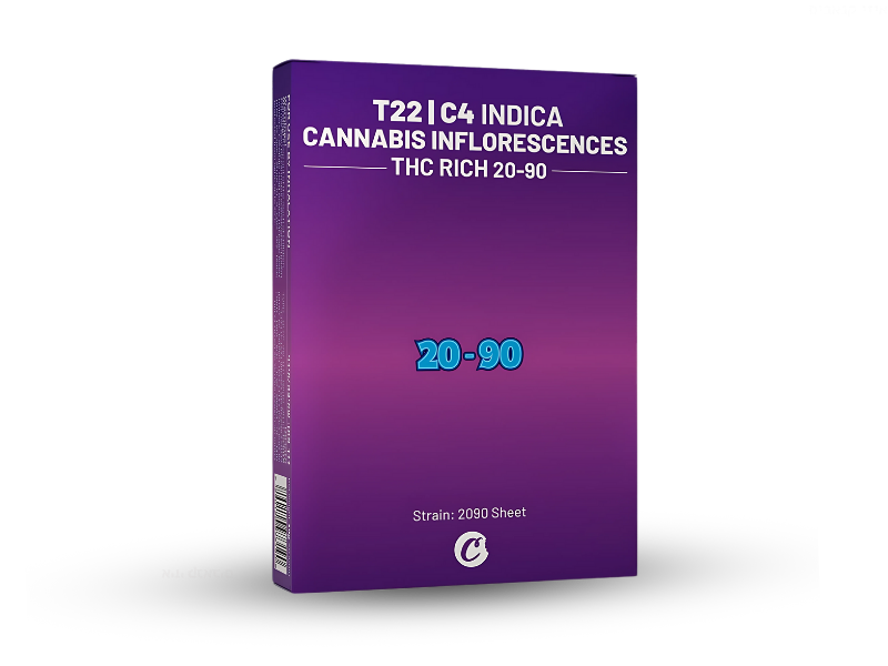 קנאביס רפואי תפרחת 20-90  - T22/C4 - 20-90 קנדוק לילה - אינדיקה