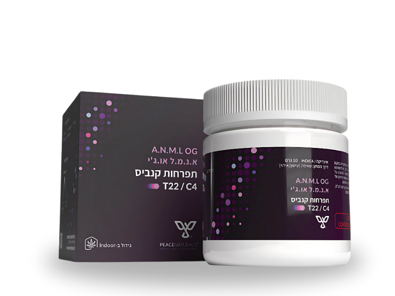 קנאביס רפואי תפרחת א.נ.מ.ל או.ג'י - T22/C4 - A.N.M.L OG פיס נטורלס לילה - אינדיקה