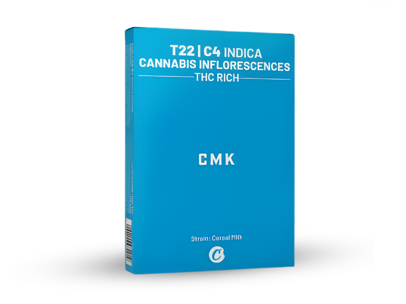 קנאביס רפואי תפרחת סי.אם.קיי - T22/C4 - CMK קנדוק לילה - אינדיקה