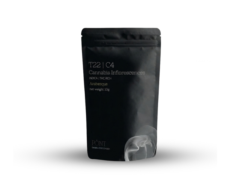 קנאביס רפואי תפרחת ערבסק - T22/C4 - Arabesque פלאנטק מדיקל לילה - אינדיקה