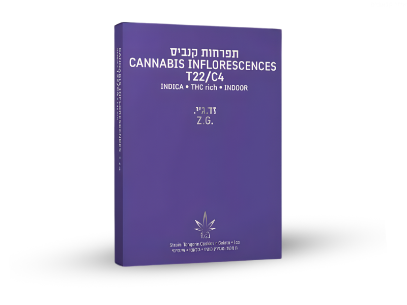 קנאביס רפואי תפרחת זד.ג'י.  - T22/C4 - Z.G. טרו ג'נטיקס איי.אל לילה - אינדיקה