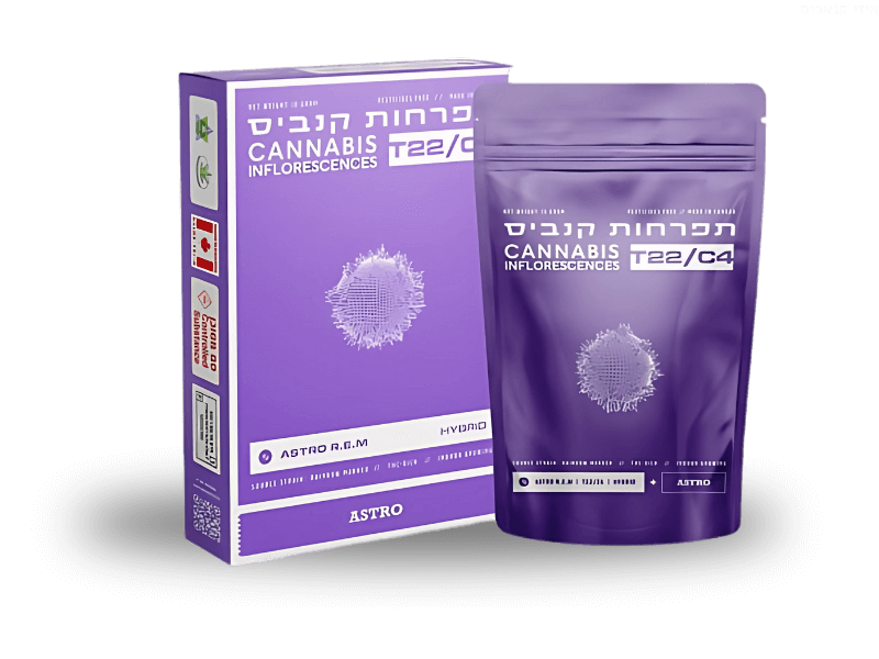 קנאביס רפואי תפרחת אסטרו אר.אי.אם - T22/C4 - Astro R.E.M טוגדר פארמה יום\לילה - היברידי