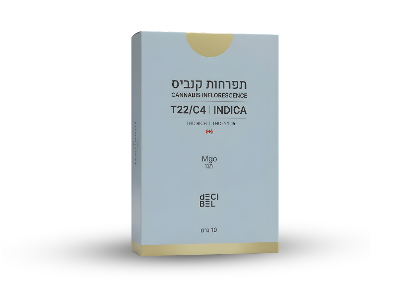 קנאביס רפואי תפרחת מגו - T22/C4 - MGO רפאנא לילה - אינדיקה