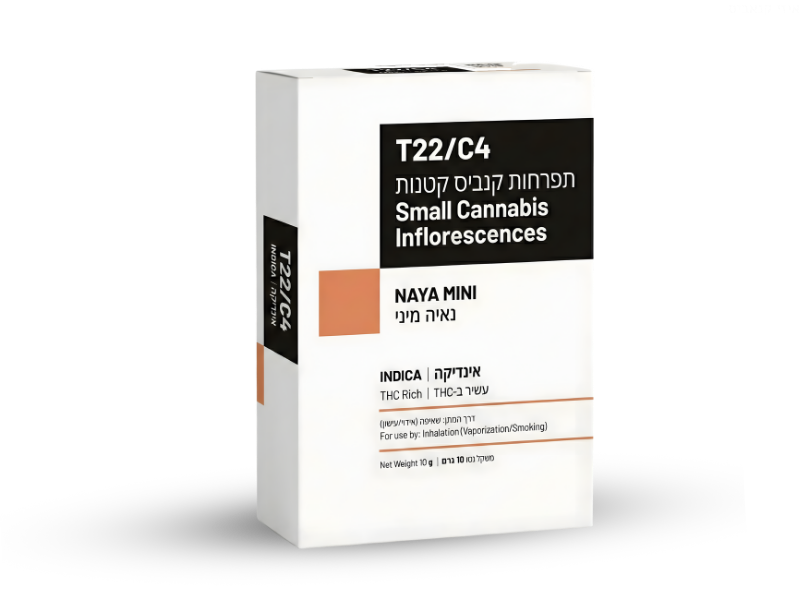 קנאביס רפואי תפרחת נאיה מיני - T22/C4 - Naya Mini שיח מדיקל לילה - אינדיקה