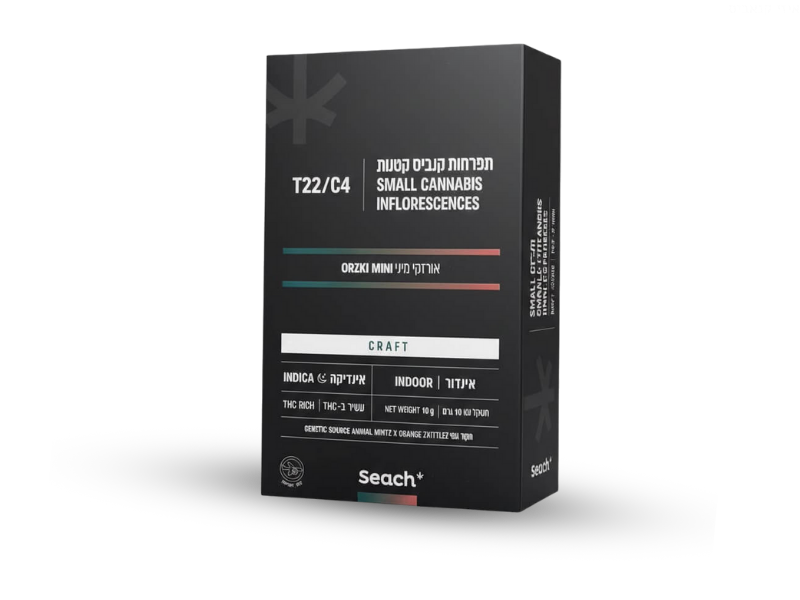 קנאביס רפואי תפרחת אורזקי מיני - T22/C4 - Orzki Mini שיח מדיקל לילה - אינדיקה
