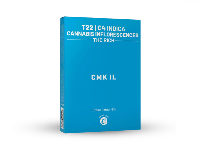 קנאביס רפואי תפרחת סי.אם.קיי אי אל - T22/C4 - CMK IL קנדוק לילה - אינדיקה