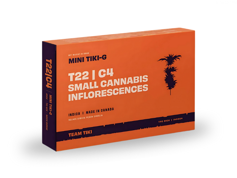 קנאביס רפואי תפרחת טיקי ג'י מיני - T22/C4 - Tiki-G Mini טוגדר פארמה לילה - אינדיקה