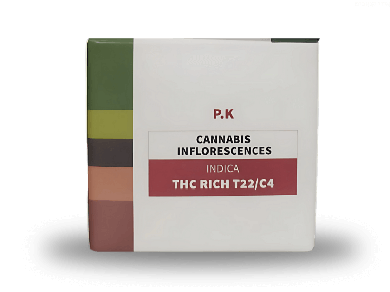 קנאביס רפואי תפרחת פיי.קיי (PK) - T22/C4 - P.K איי איי די קאן לילה - אינדיקה