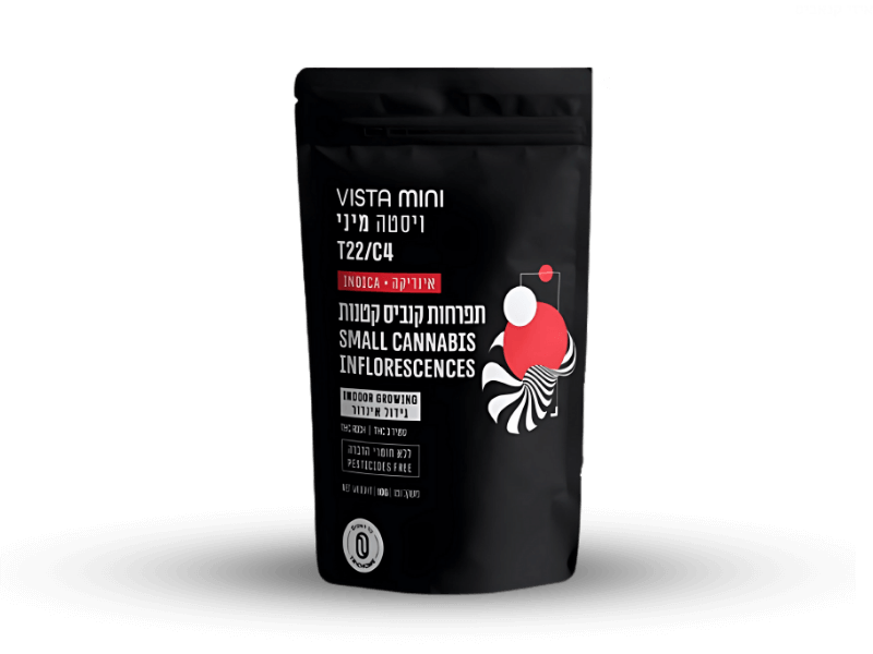 קנאביס רפואי תפרחת ויסטה מיני - T22/C4 - Vista Mini טריכום לילה - אינדיקה