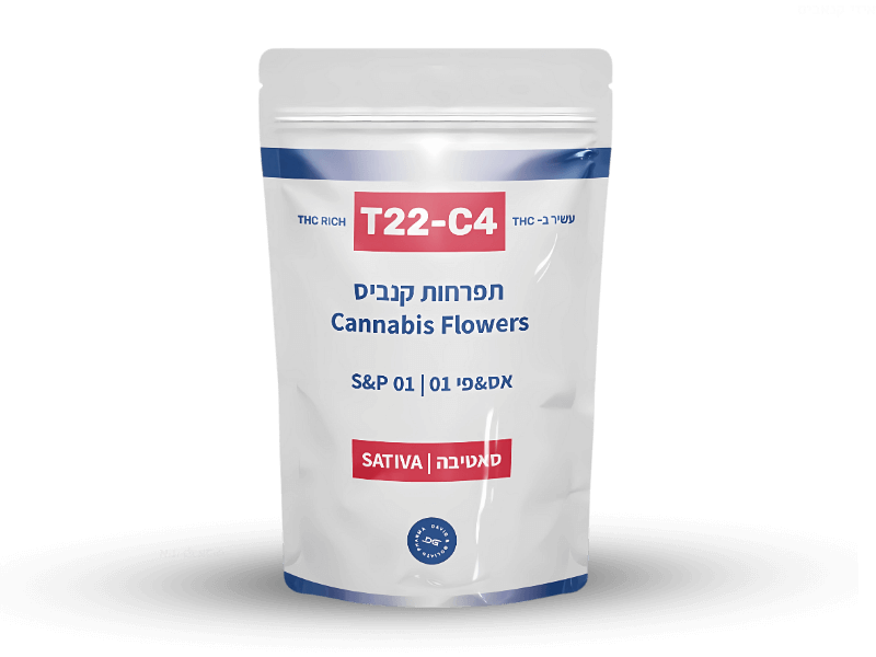 קנאביס רפואי תפרחת אס&פי 01 - T22/C4 - S&P 01 דוד וגוליית יום - סאטיבה
