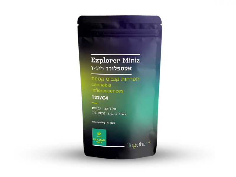 קנאביס רפואי תפרחת אקספלורר מיניז - T22/C4 - Nocte טוגדר פארמה לילה - אינדיקה