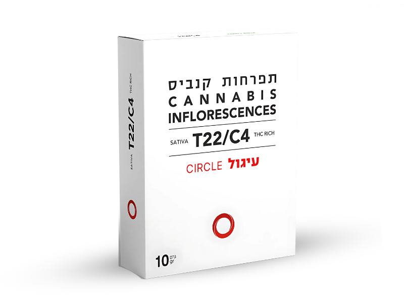 קנאביס רפואי תפרחת עיגול - T22/C4 - Circle גרין פילדס יום - סאטיבה